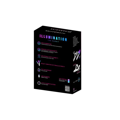 Illumination Rabbit Vibrator back of box