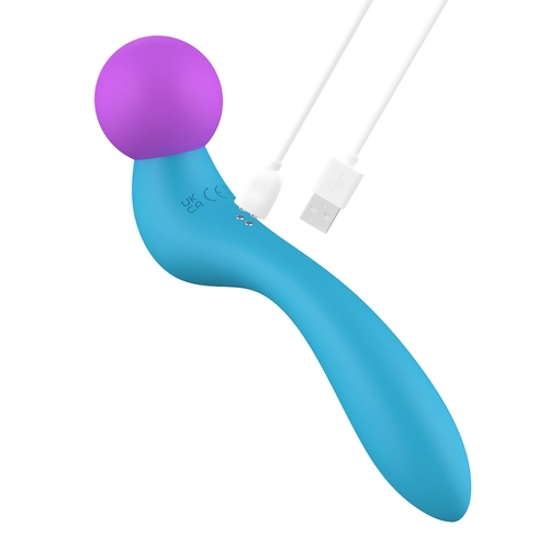 Annie 7X Dual Pleaser Wand - Product Shot #6 - Showing Where Charging Cable is Placed
