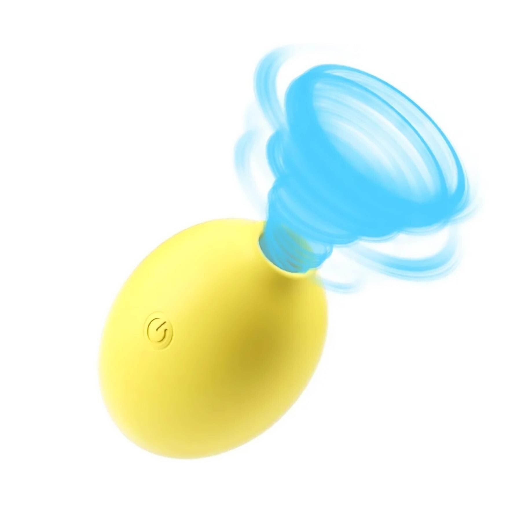 Bella Squeeze Lemon Vibrator showing suction