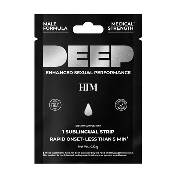 Deep Sensual Enhancement Sublingual Strip for Him front