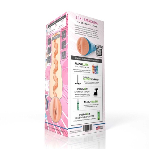 Fleshlight Fantasy Girl Lexi Amakura male masturbator back of packaging