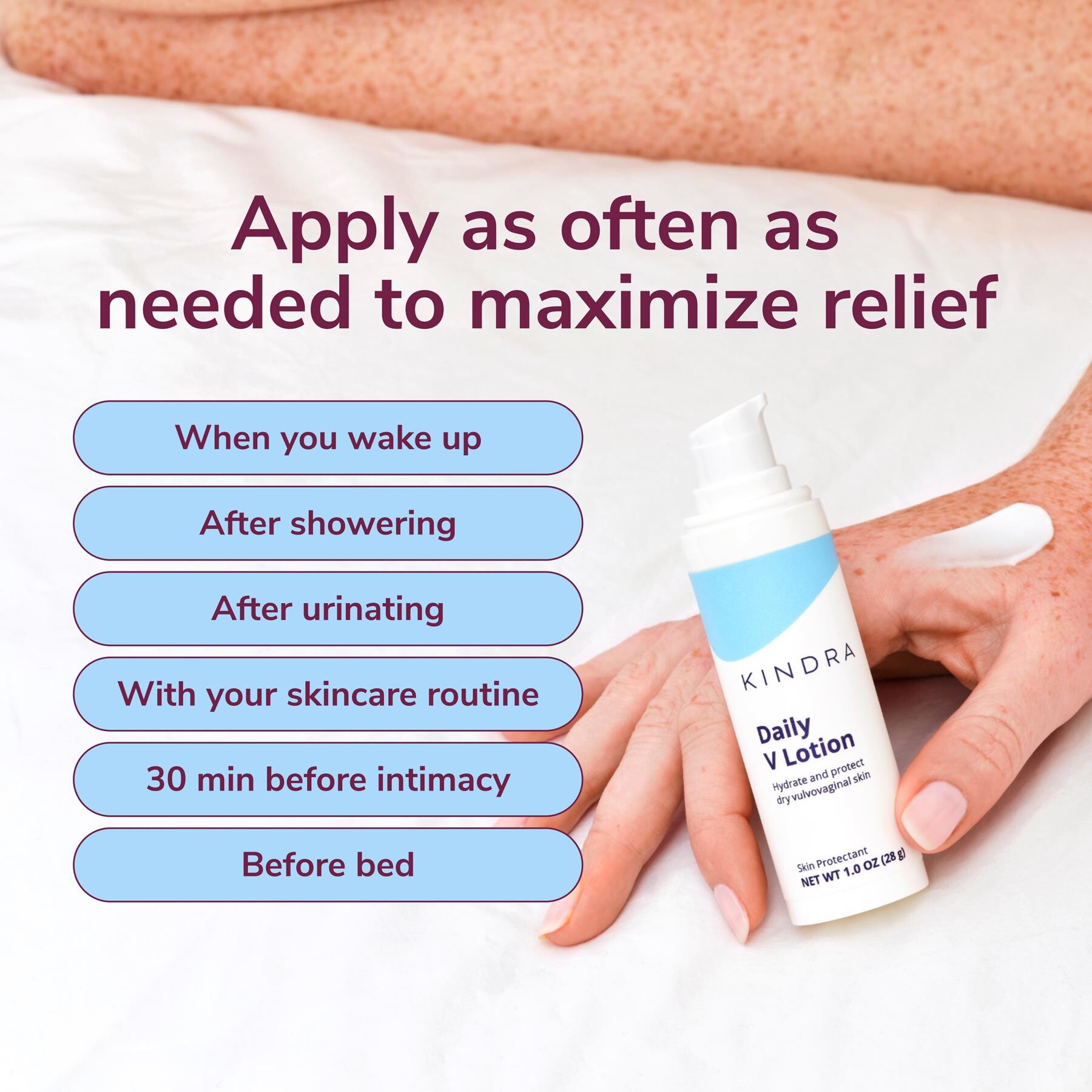 The Daily Vaginal Lotion when to use