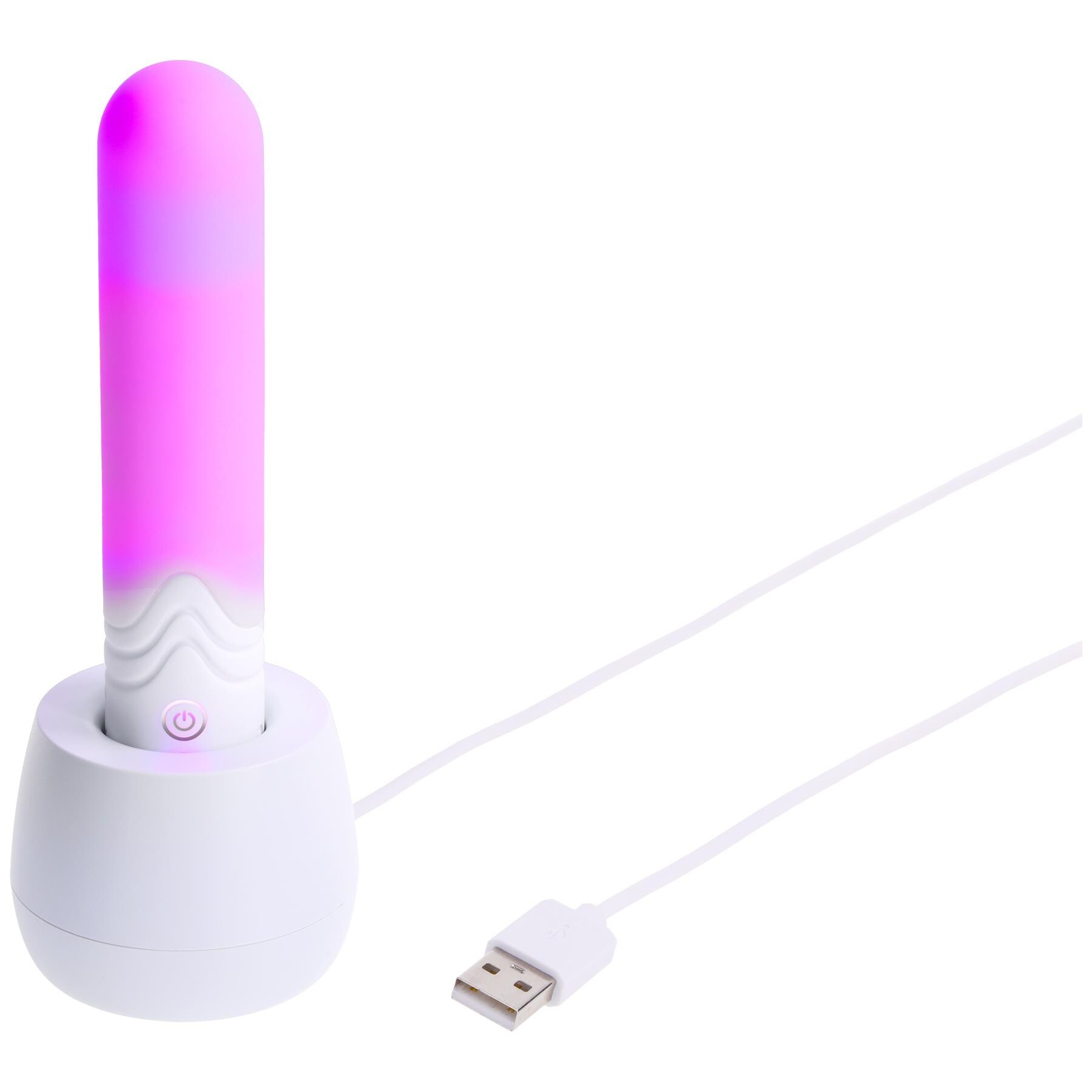 Illumination Bullet on stand showing charger