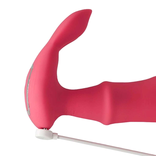 Adam & Eve Bendy Bunny - Product Shot - Showing Where Charging Cable is Placed