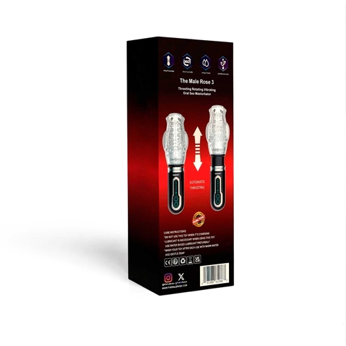 The Male Rose 3 Masturbator back of package