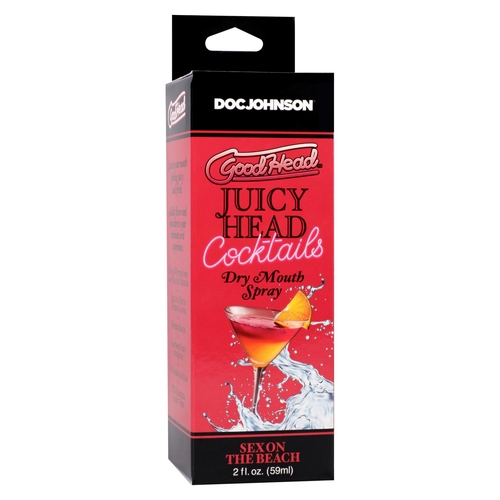 GoodHead - Juicy Head Dry Mouth Spray Cocktails sex on the beach front of box