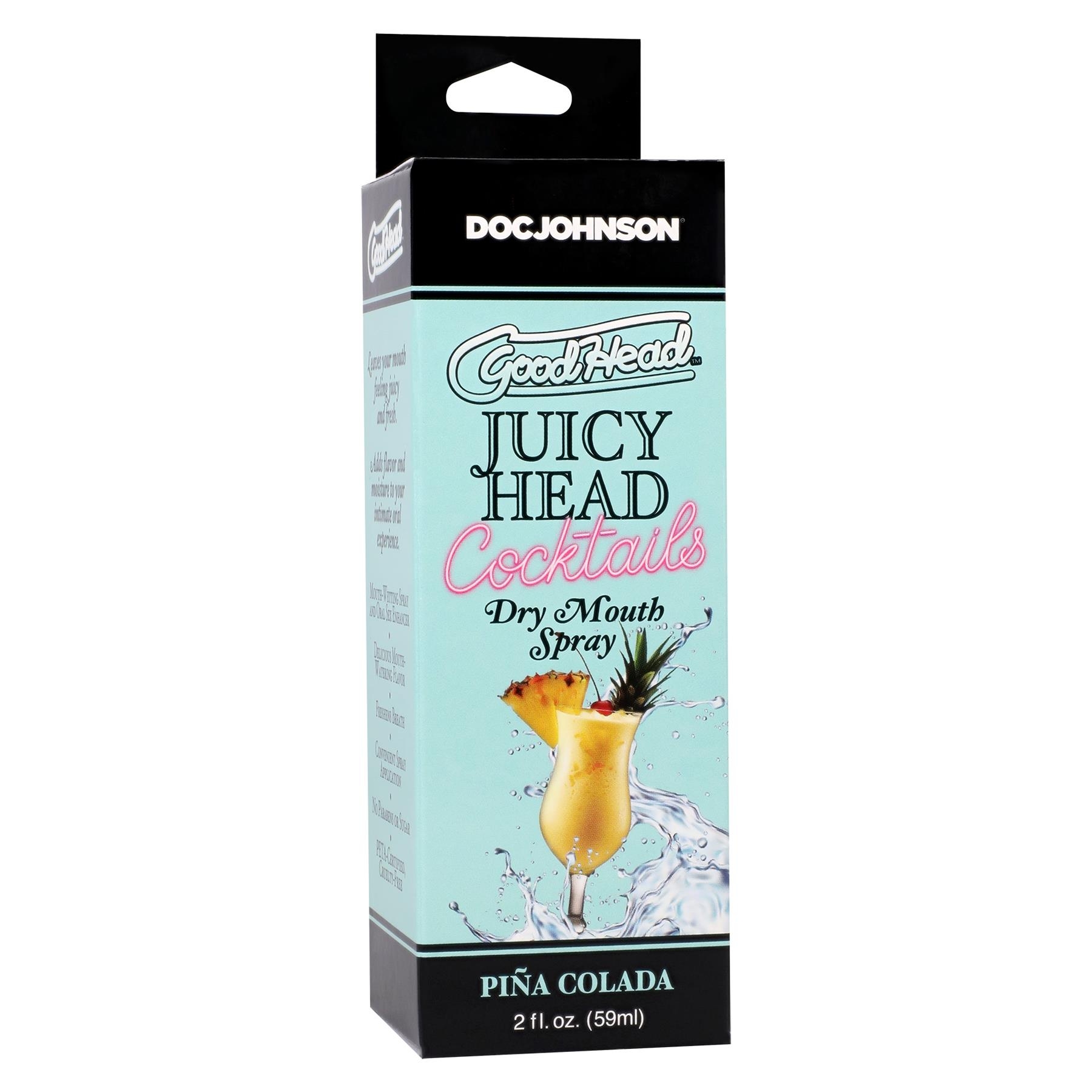 GoodHead - Juicy Head Dry Mouth Spray Cocktails Pina Colada front of box