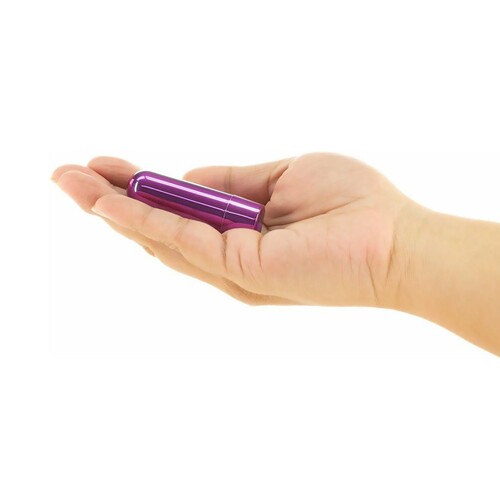 Rechargeable Power Bullet color purple in hand