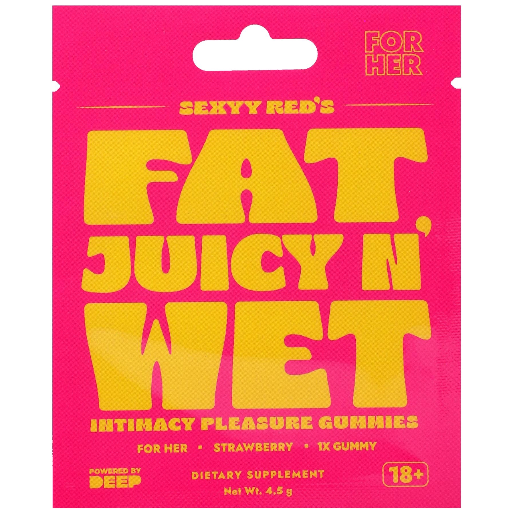 Sexyy Red Fat Juicy n' wet  - Hers - Sexual Stimulation Gummies front