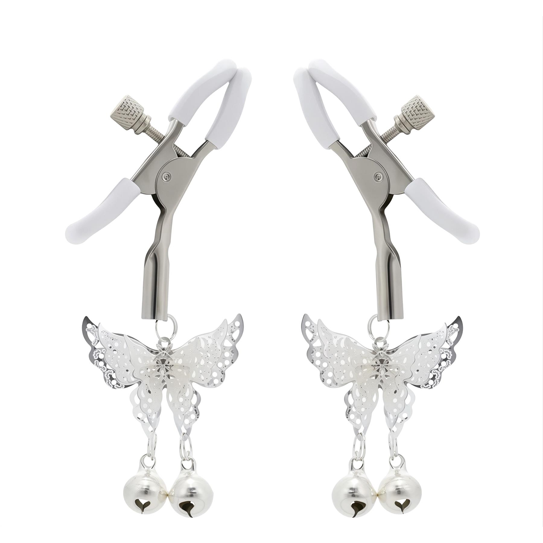 Butterfly Nipple Clamps - Product Shot - Silver