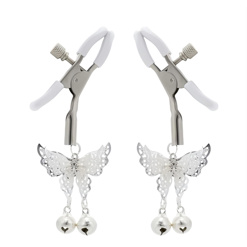 Butterfly Nipple Clamps - Product Shot - Silver