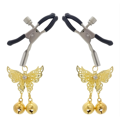 Butterfly Nipple Clamps - Product Shot - Gold