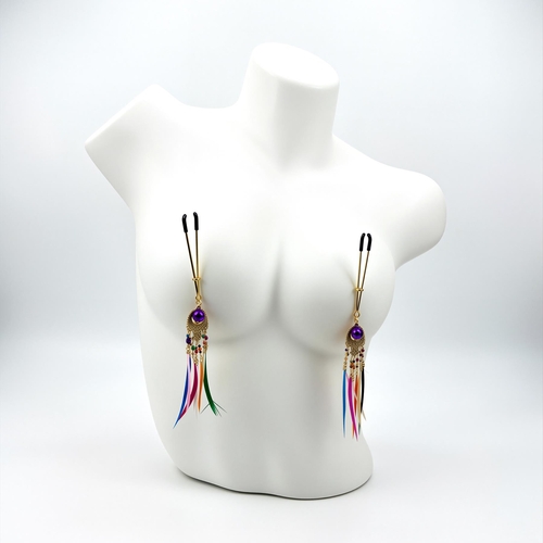 Dreamcatcher Nipple Clips - Product Shot - On Mannequin