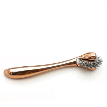 Rose Gold Triple Spoke Wartenberg Wheel - Product Shot #1