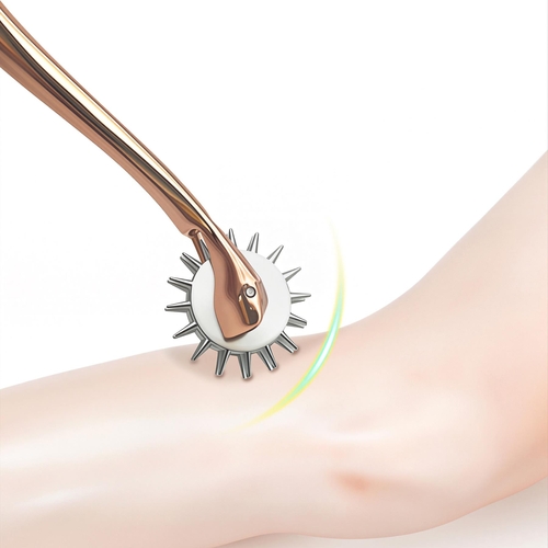 Rose Gold Triple Spoke Wartenberg Wheel - Arm Shot