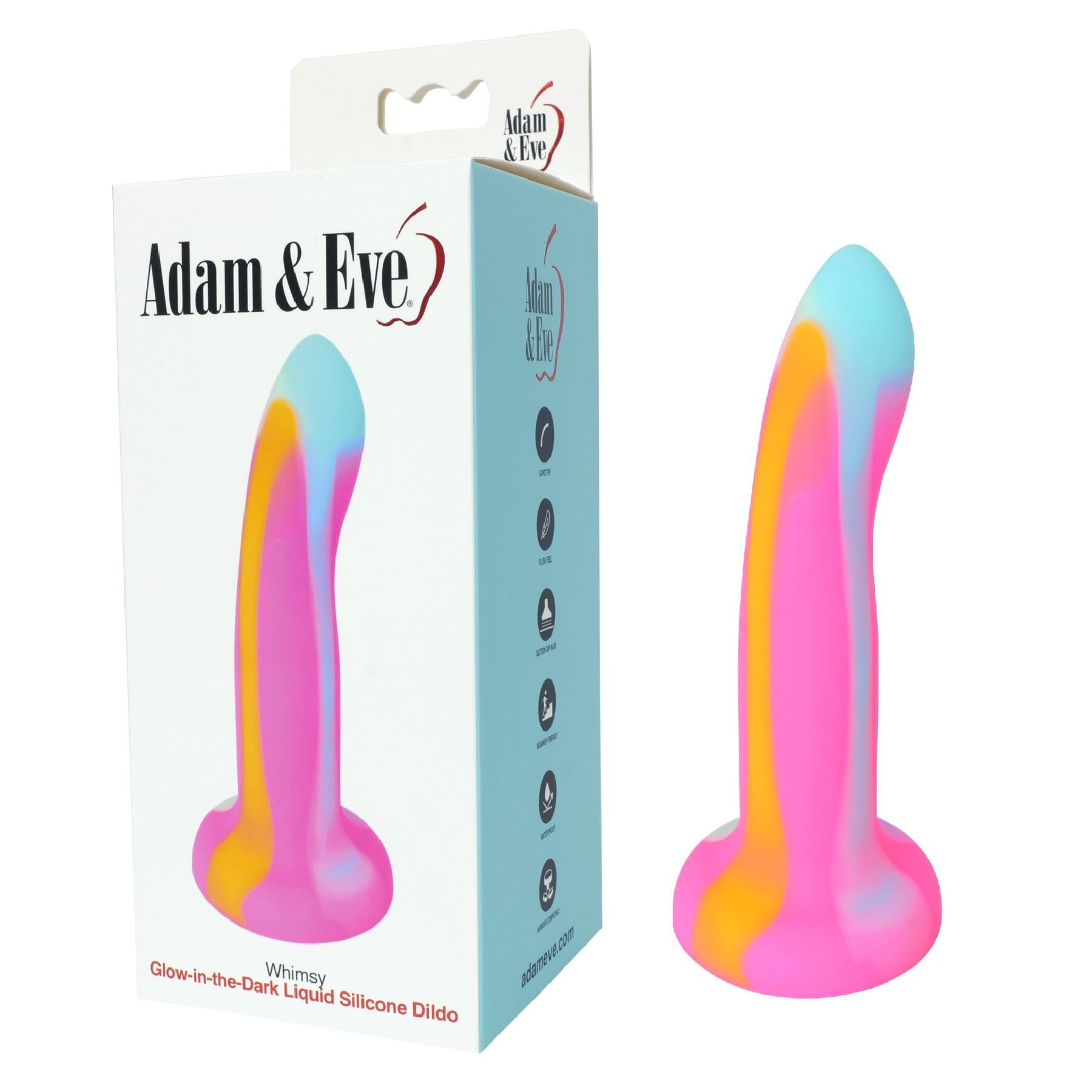 A&E Whimsy Dildo - Product and Packaging