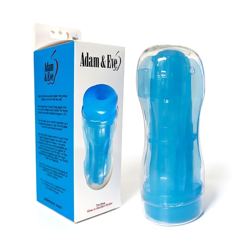 The Rave Glow-In-The-Dark Stroker - Product and Packaging - Blue