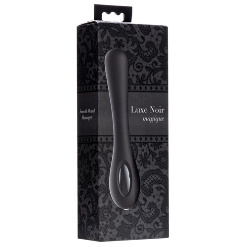 Adam & Eve Luxe Noir Magique Smooth Wand Massager - Packaging