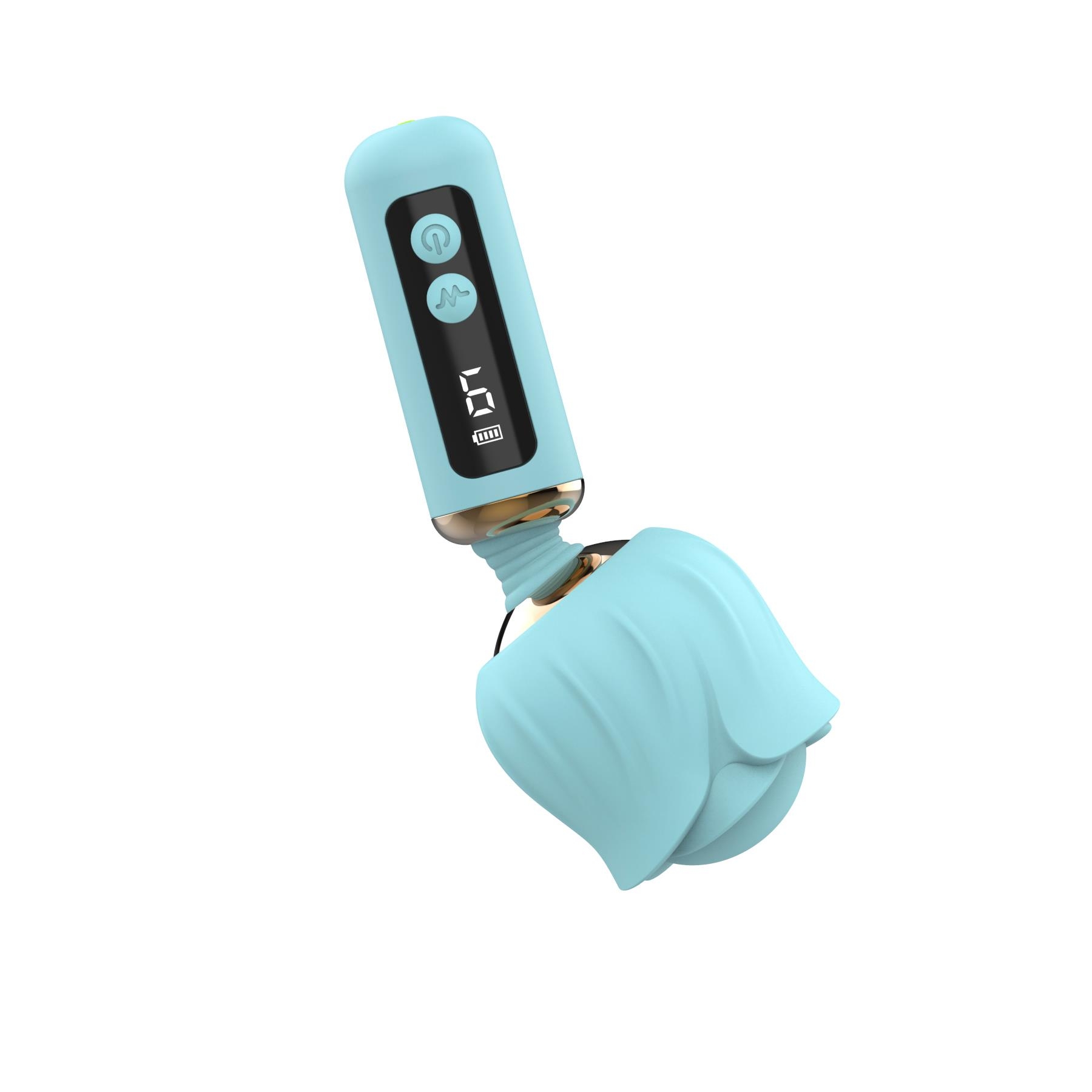 Adam & Eve Rizzy Rose Digital Mini Wand - Powder Blue