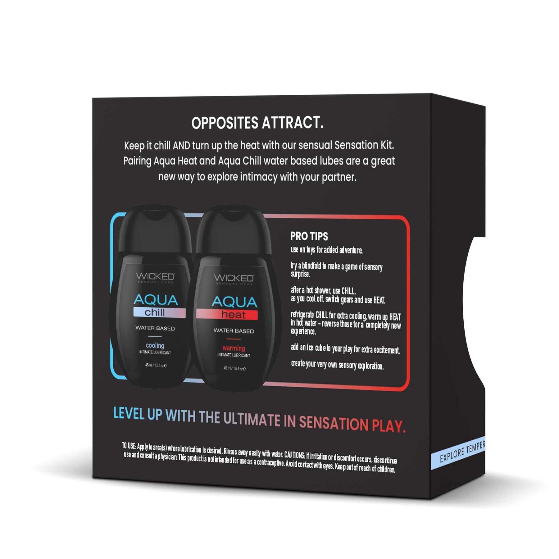 Wicked Sensation Kit Aqua Heat + Chill back package