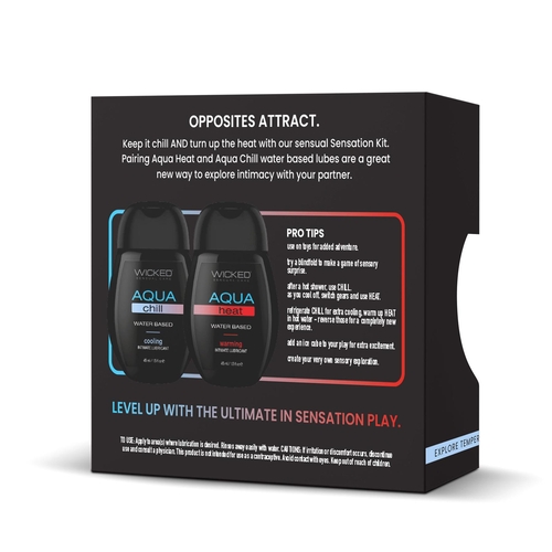 Wicked Sensation Kit Aqua Heat + Chill back package