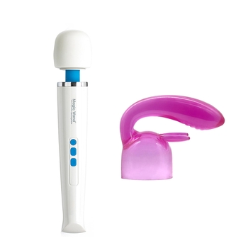 MAGIC WAND RECHARGABLE & Adam & Eve Magic Rabbit Wand Attachment