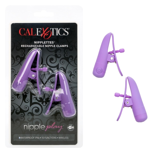 Nipple Play Nipplettes Rechargeable Clamps AND PACKAGE