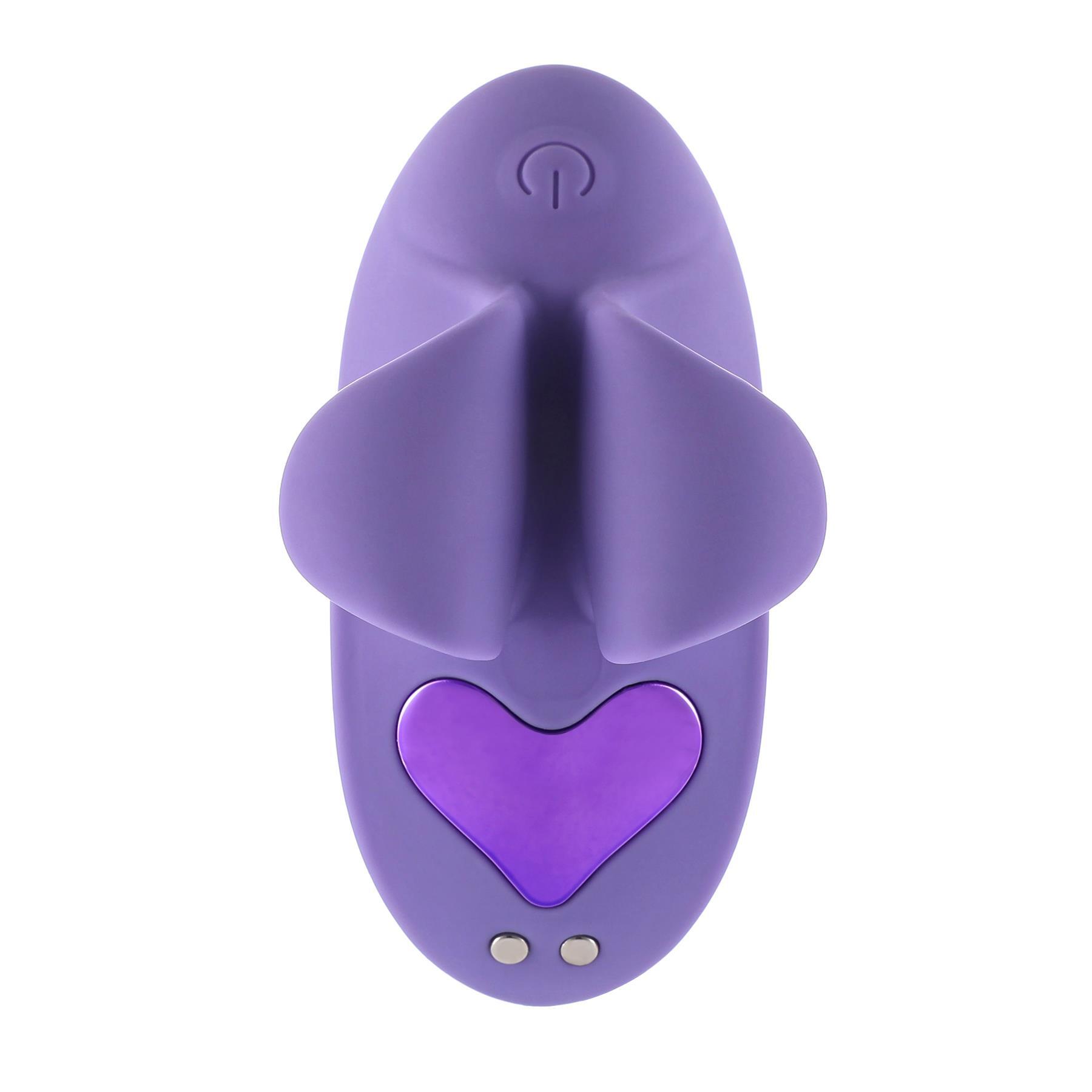 Adam & Eve Dainty Darling Mini Finger Vibe - Product Shot - Lilac - Top