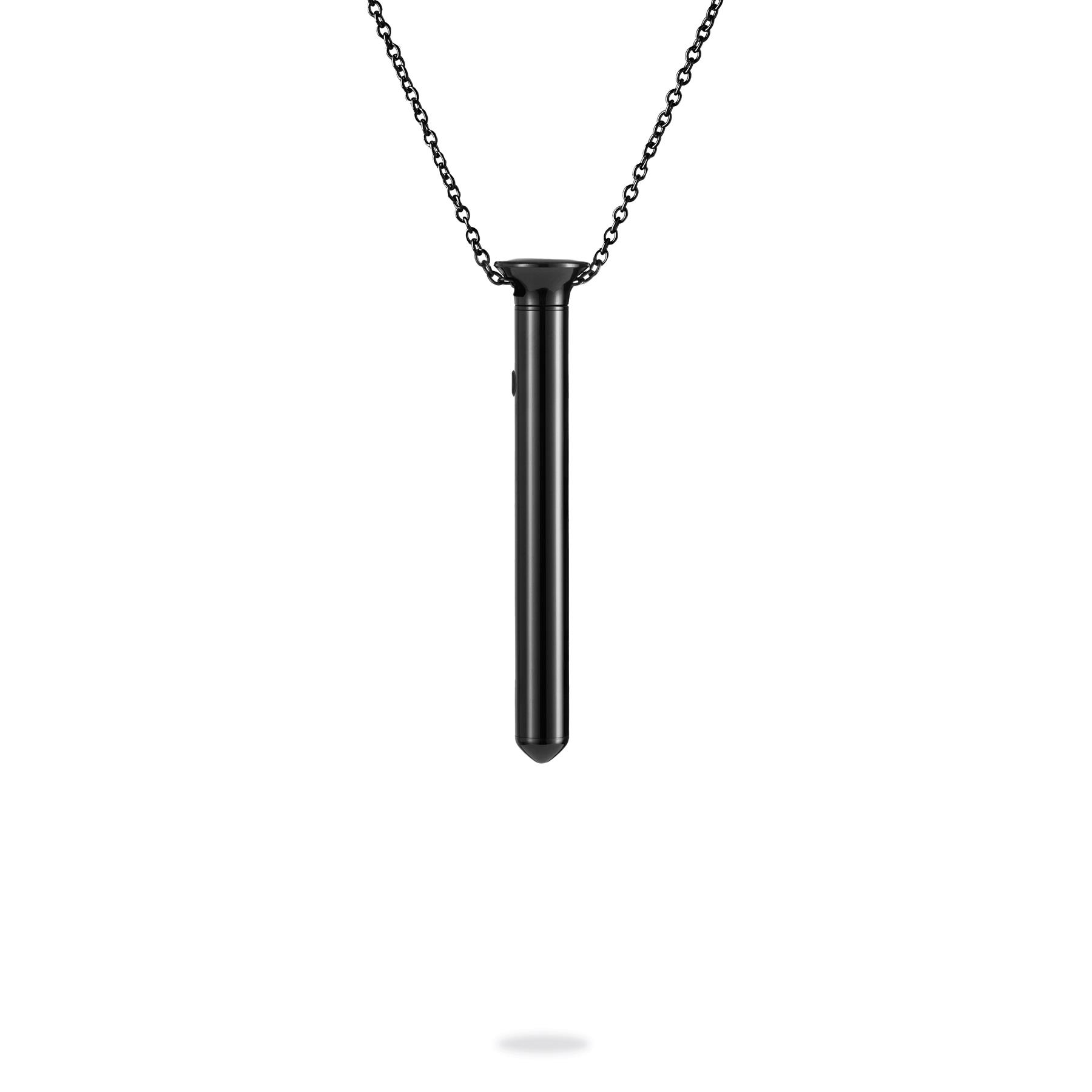 Crave Pleasure Jewelry Vesper Mini Necklace Vibrator black view 1
