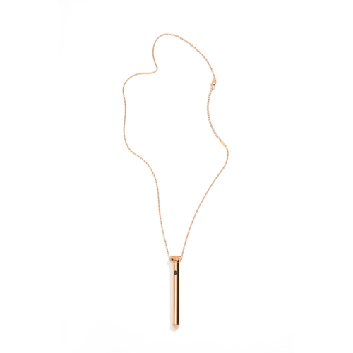 Crave Pleasure Jewelry Vesper Mini Necklace Vibrator rose gold view 2