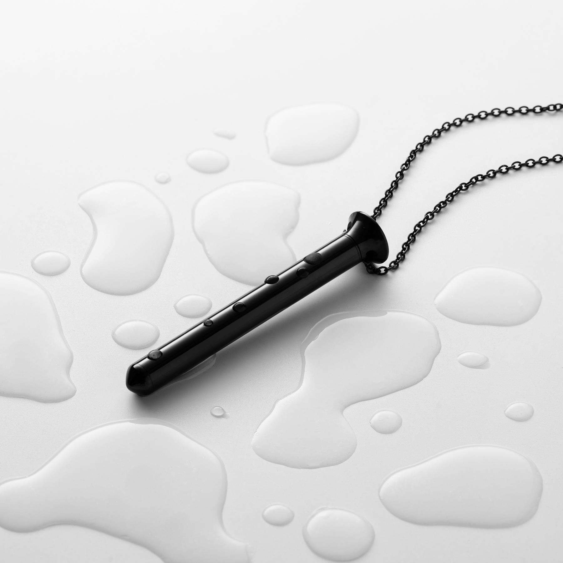 Crave Pleasure Jewelry Vesper Mini Necklace Vibrator black view 3