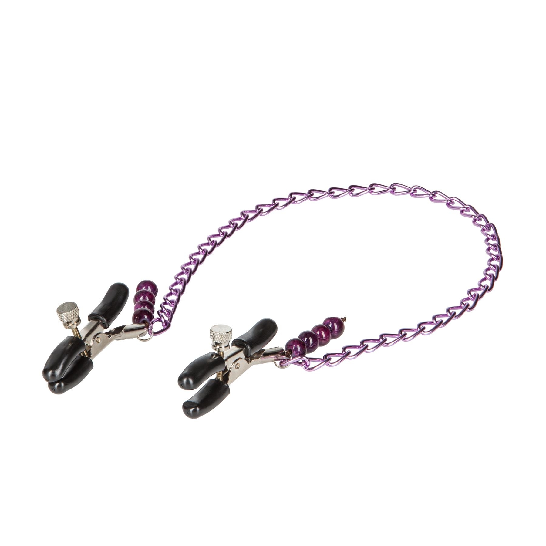 Nipple Play Chained Nipple Clamps full view