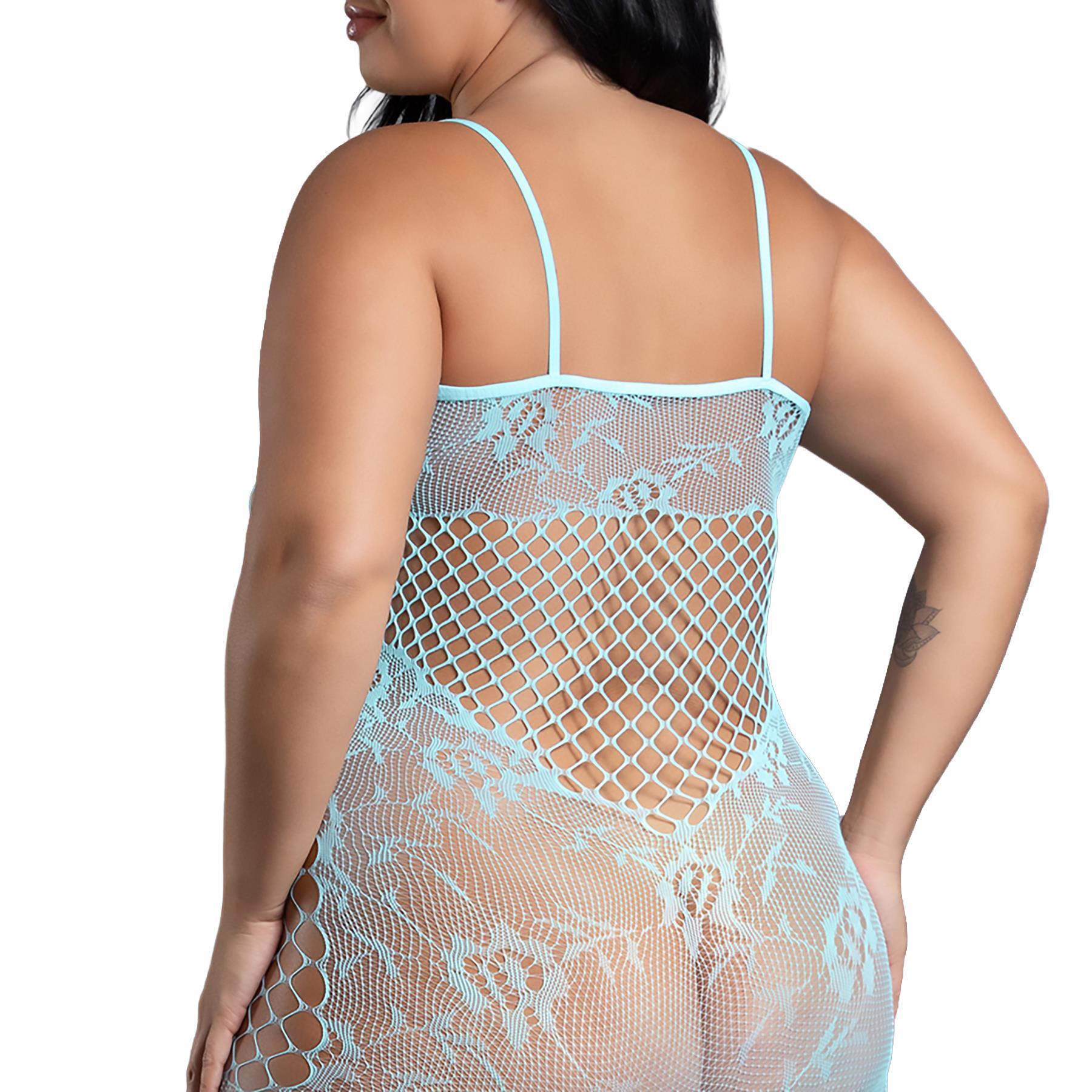 Dream of Me Footless Open Crotch Bodystocking cropped queen back