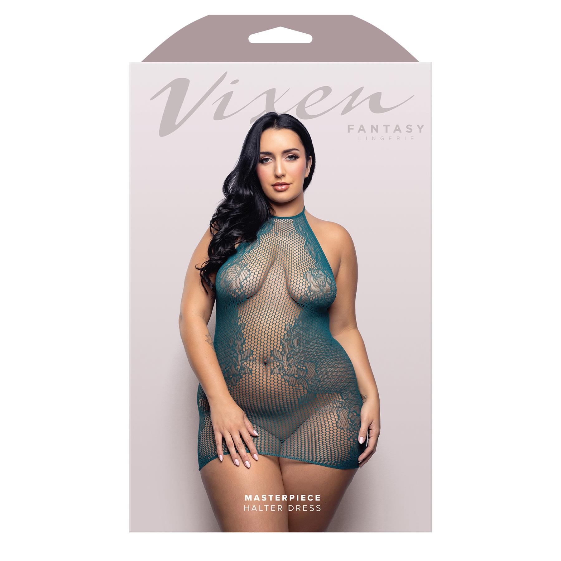 Masterpiece Halter Dress queen box
