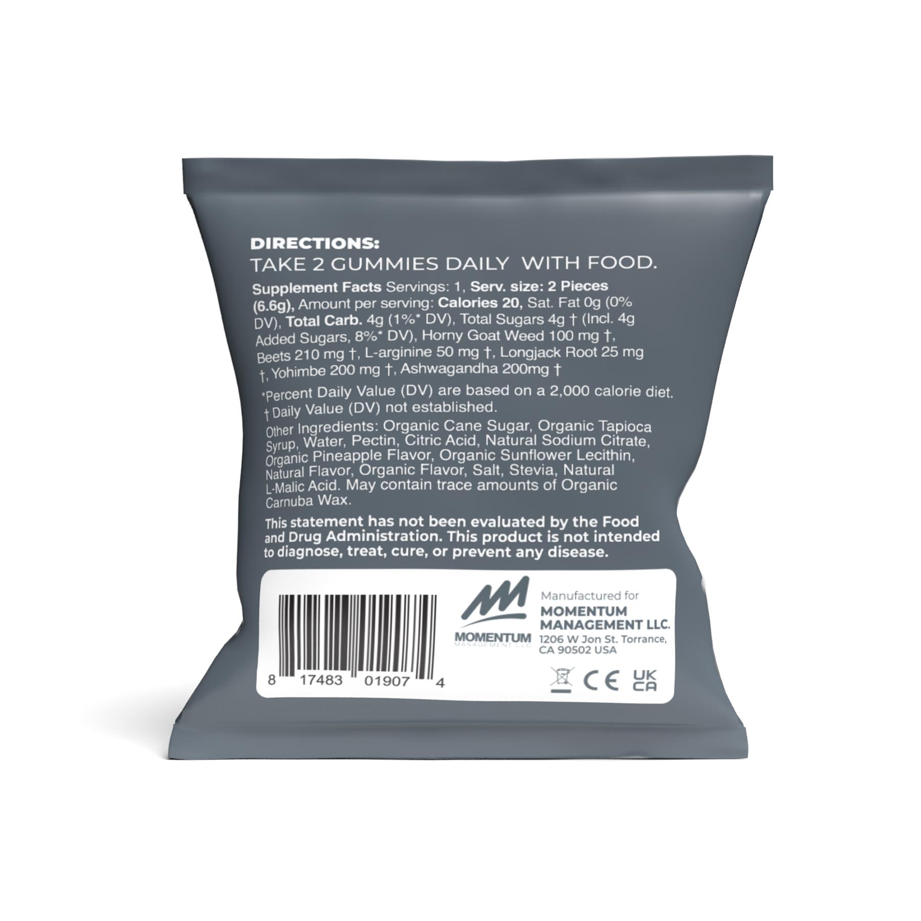 Dynamo Wellness His Vitality Boost Gummies ingredients