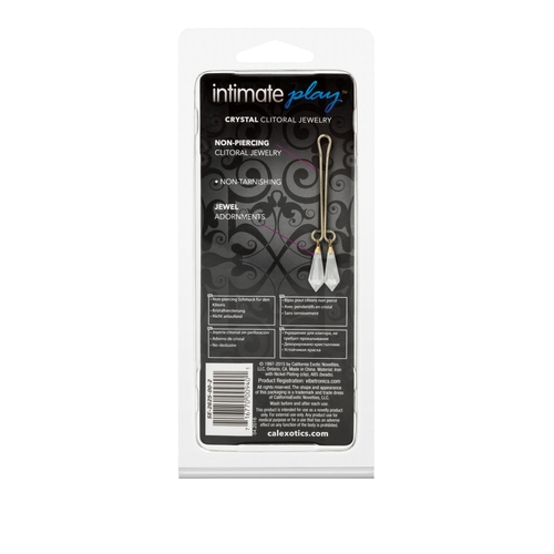 Intimate Play Crystal Clitoral Jewelry back of package