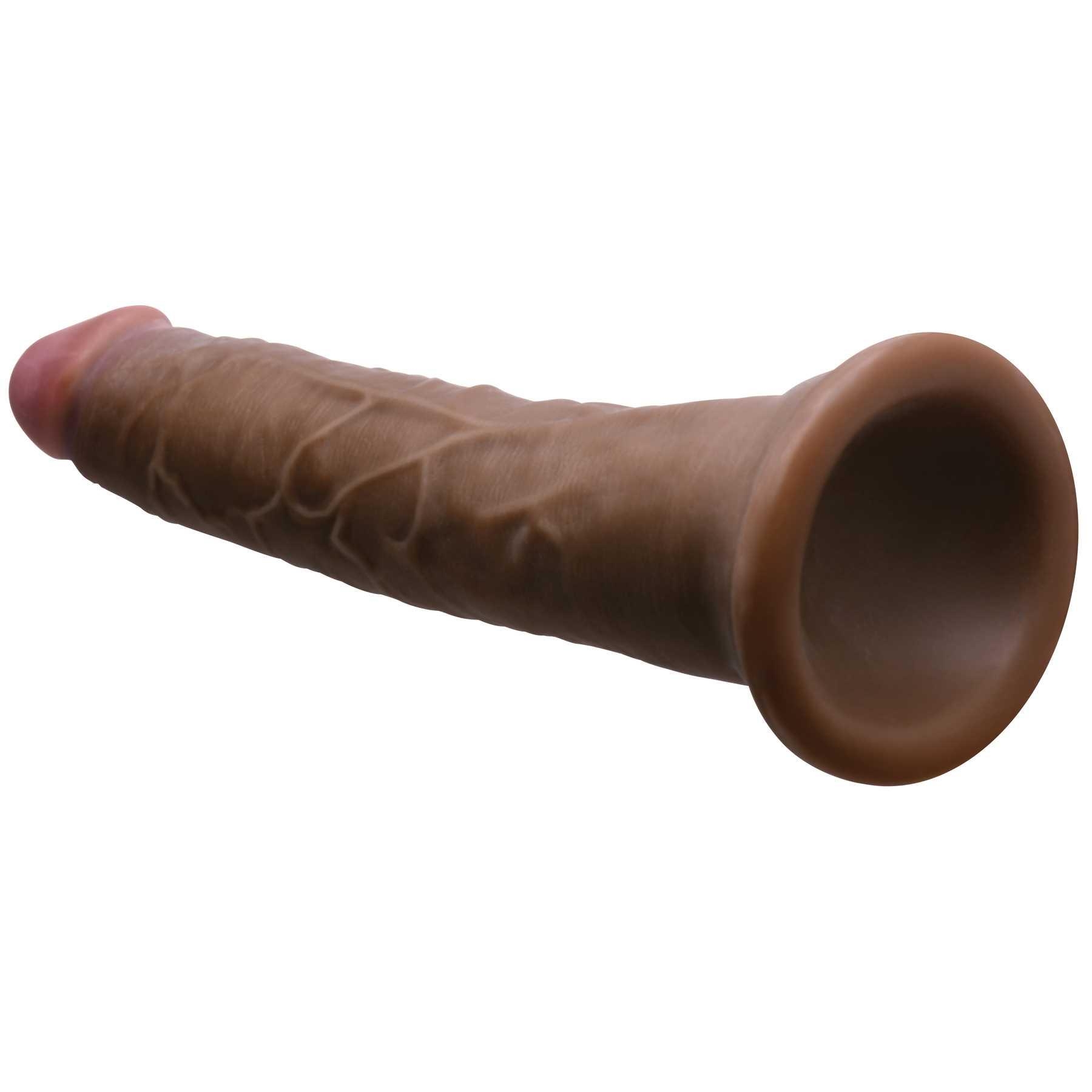 JOCK Hard Core 7 Inch Triple Density Dildo brown suction cup