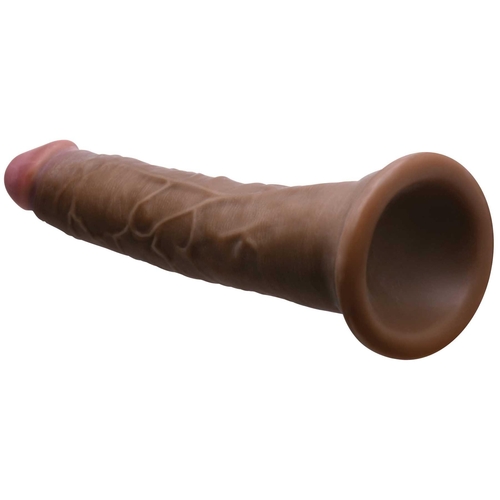 JOCK Hard Core 7 Inch Triple Density Dildo brown suction cup