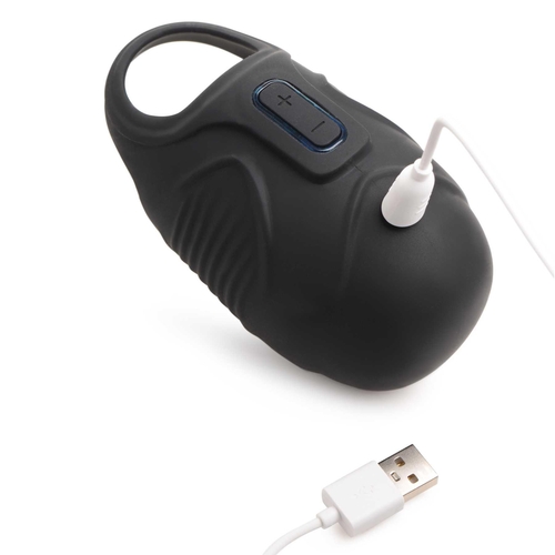 7X Vibrating Silicone Ball Sack with charging cord