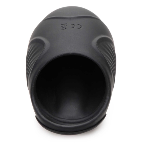 7X Vibrating Silicone Ball Sack inside view
