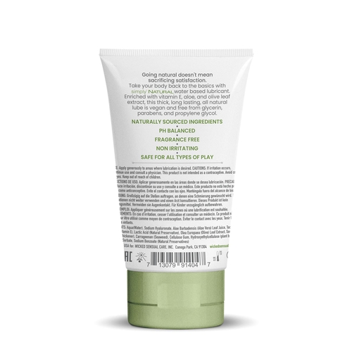 WICKED SENSUAL SIMPLY NATURAL LUBE back