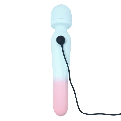 Adam & Eve Double De-lite Warming Wand Massager - Showing Where Charging Cable is Placed