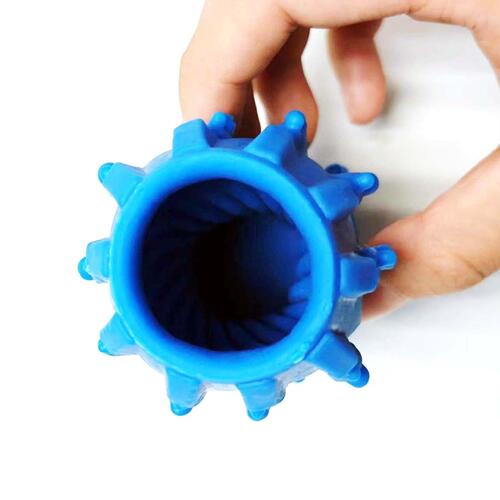 Penis Pleaser Reversible Masturbation Sleeve - Reversed Sleeve Shot - Hand Shot