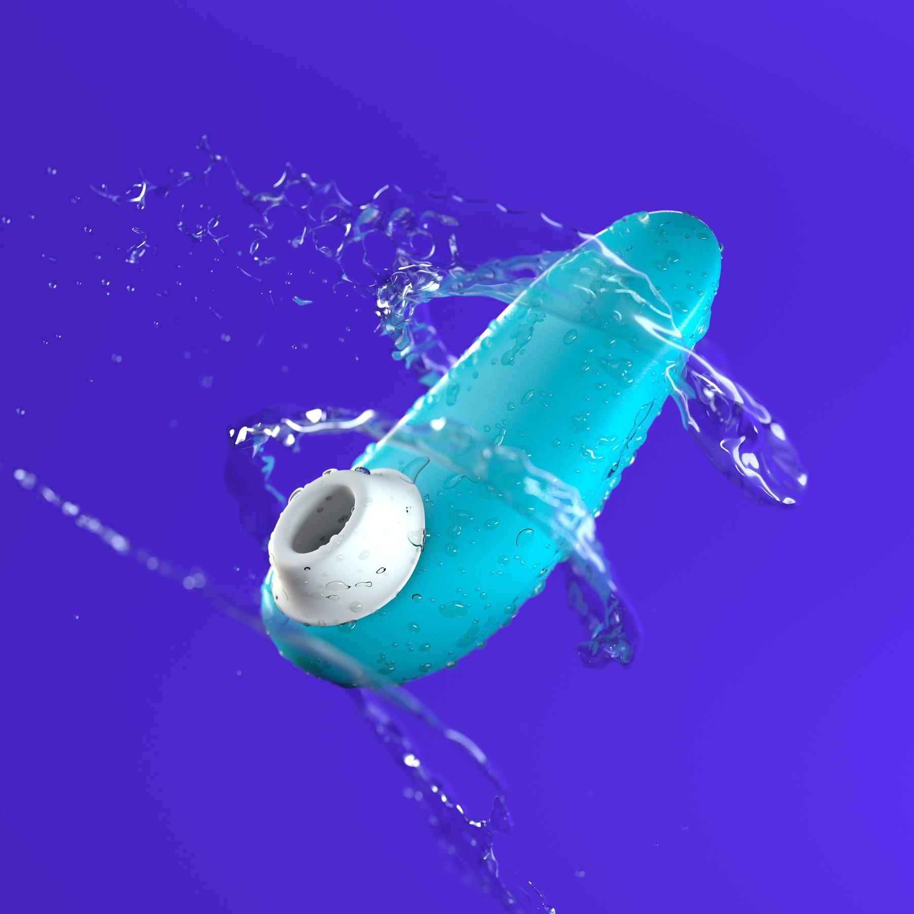 Womanizer Starlet 3 Clitoral Stimulator - turquoise showing its waterproof