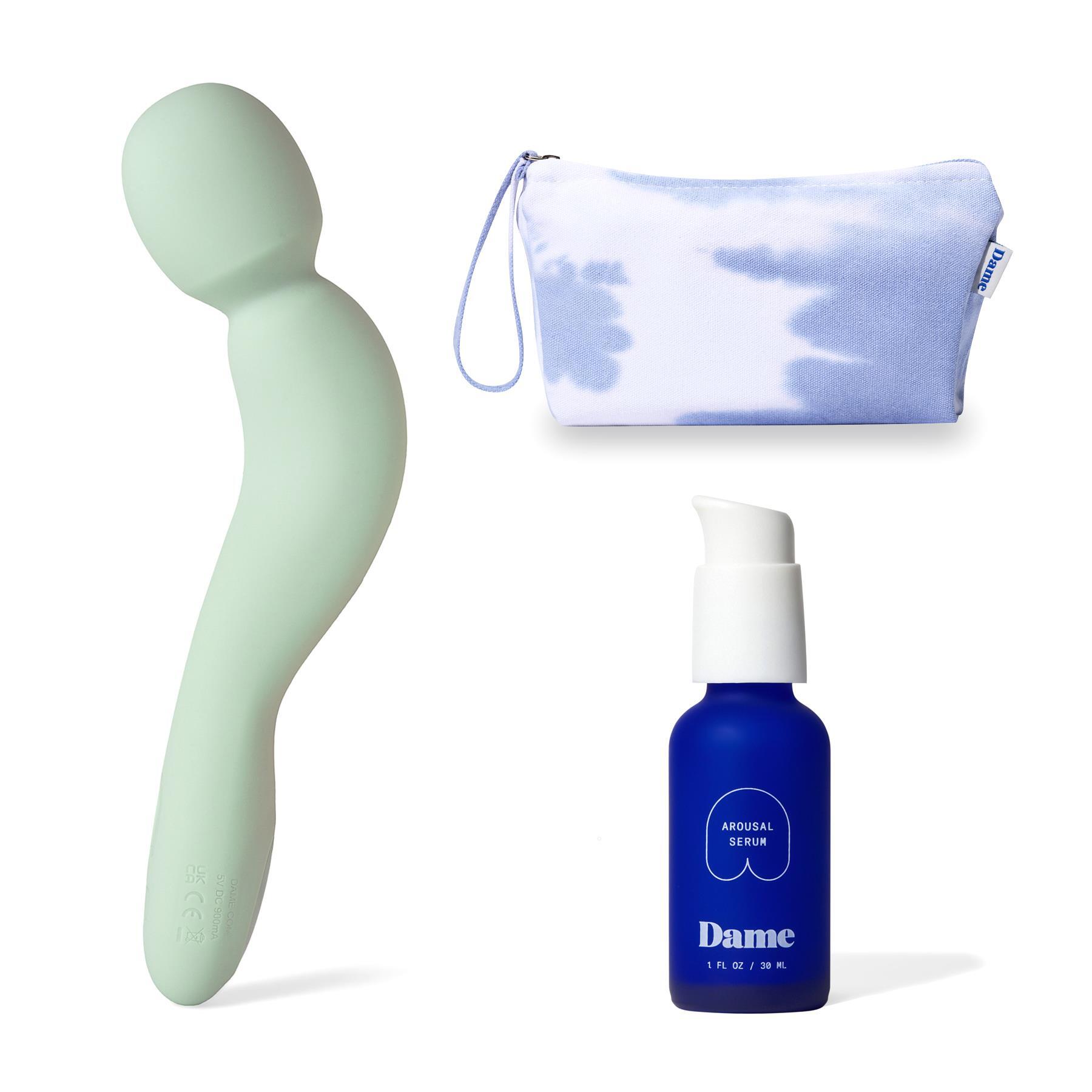 Dame Com 2.0 wand massager kit