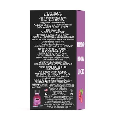 Kama Sutra OIL OF LOVE  Drop Blow Lick raspberry back
