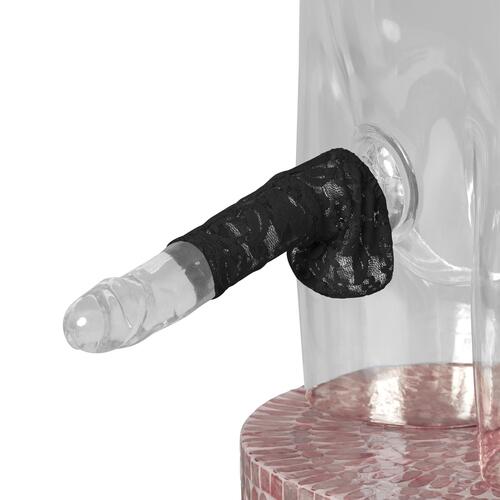 cock-a-too lace Black