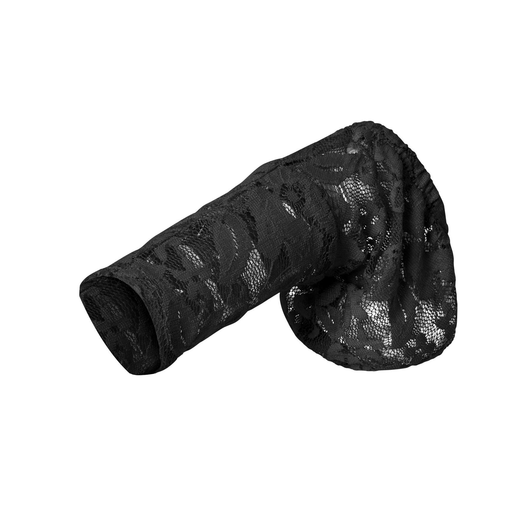 cock-a-too lace Black