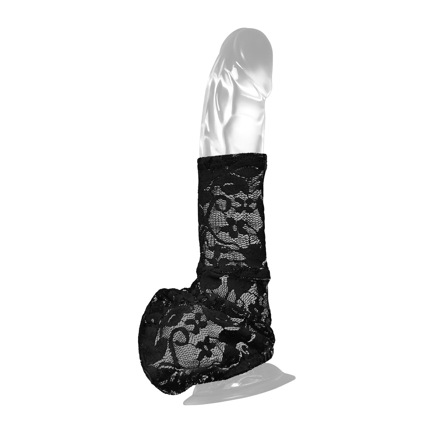 cock-a-too lace Black