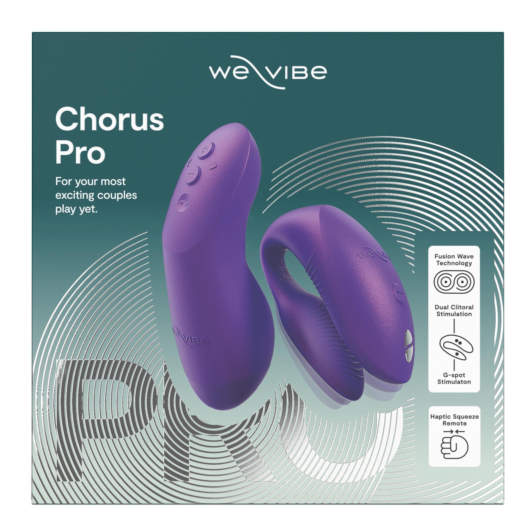 We-Vibe Chorus Pro App Enabled Couples Vibrator - Packaging Shot - Purple